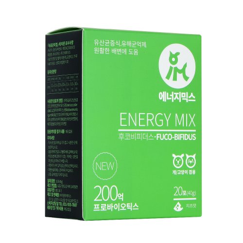 [DOG/CAT] 에너지믹스 후코비피더스 Energy Mix Fuco Bifidus 유산균 (40g*20포)