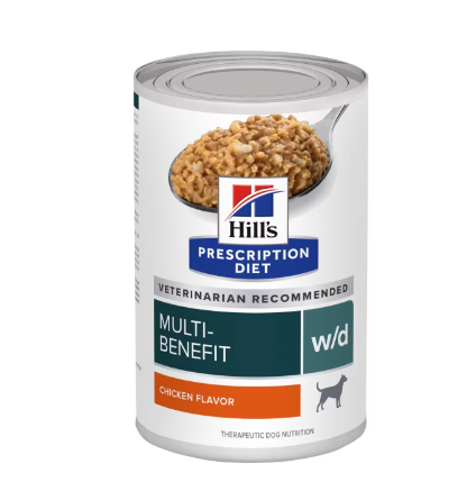 (DOG) 힐스 독 wd w/d 캔 Multi-benefitt Can 370g(처방식-소화기,체중관리,혈당) (참고사항 1박스-12캔)