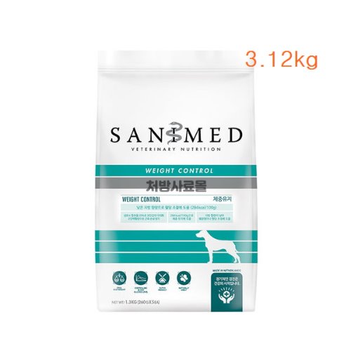 (DOG) 세니메드 CT 웨이트컨트롤 3.12kg SANIMED WEIGHT CONTROL (처방식-체중유지,당뇨,변비,고지혈증)