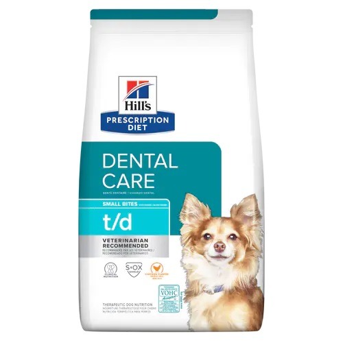 (DOG) 힐스 독 td t/d Small Bites Dental Care 2.26kg(강아지 처방식-치과질환,치석)